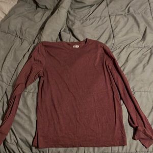 Arizona Jean Co Maroon Thermal Long Sleeve Shirt Size M Men's